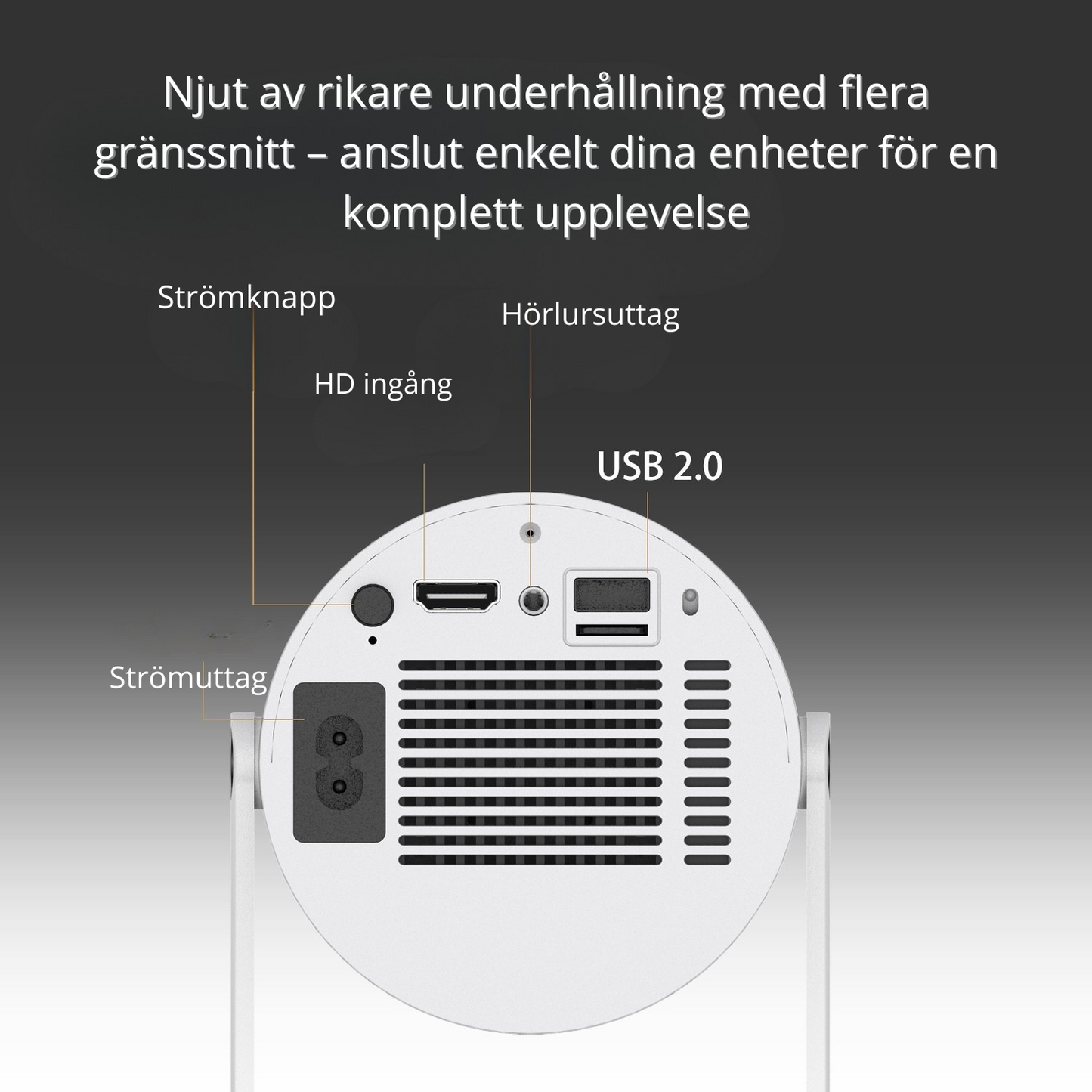 LumiGo - Bärbar Mini Projektor